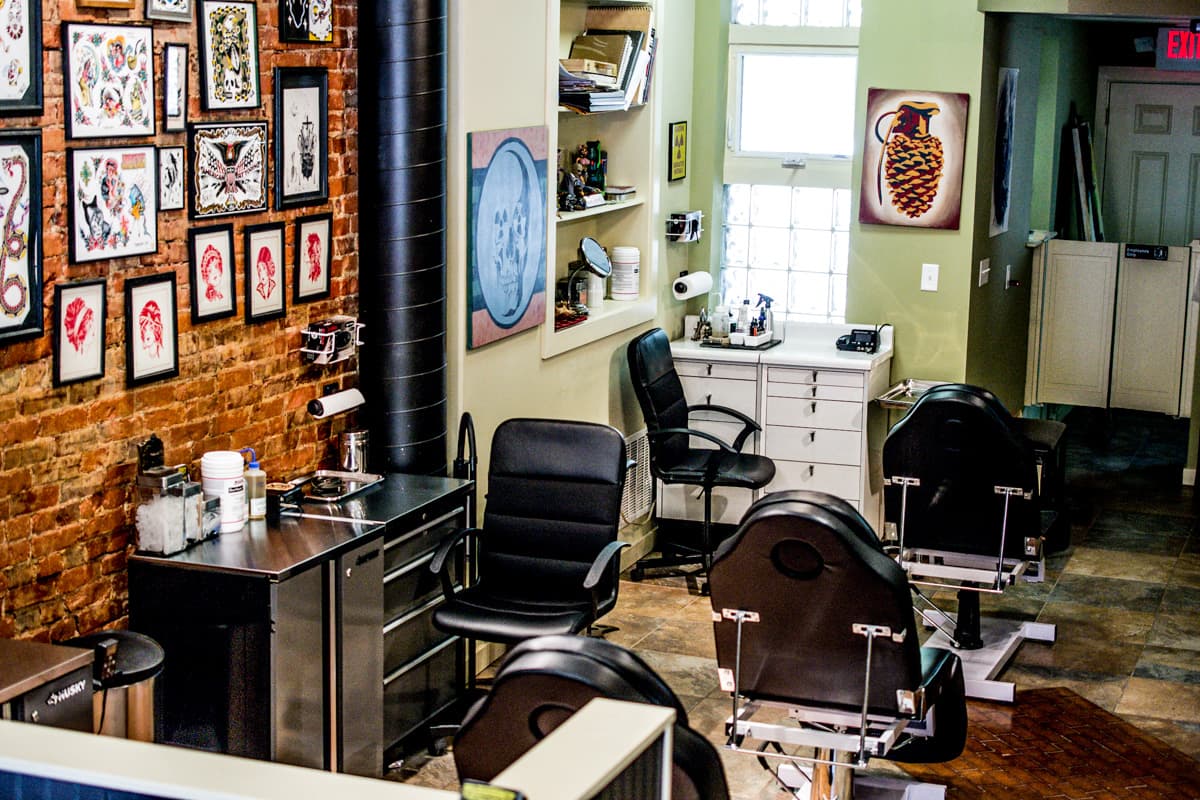Inside Frequency Tattoo studio