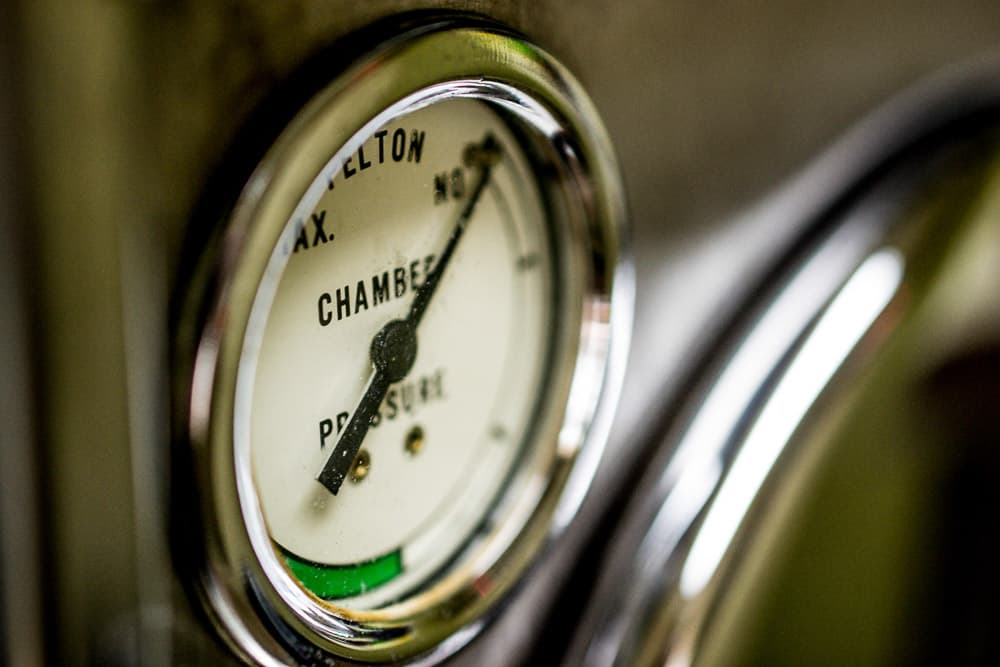 Vintage pressure gauge detail